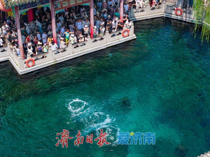 AmyZhan39778687's tweet photo. Early autumn has arrived at Baotu Spring, but its crystal-clear waters still surge with life. Pavilions, willows and emerald pools come together in a scene that captures Jinan's unique rhythm—a city shaped by its springs. https://t.co/vvMaz3Bviy