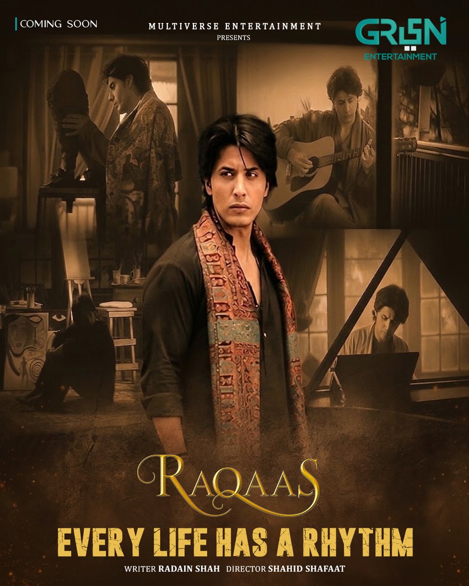 Greentvpakistan's tweet photo. Not every story needs words; some are felt in every beat!

'Raqaas' Coming Soon Only On Green Entertainment

Directed by: Shahid Shafaat
Written by: Radain Shah
Presented by: Multiverse Entertainment

#GreenTV #Raqaas #DanyalZafar #KomalMeer #ComingSoon https://t.co/kCdVg6vg7p