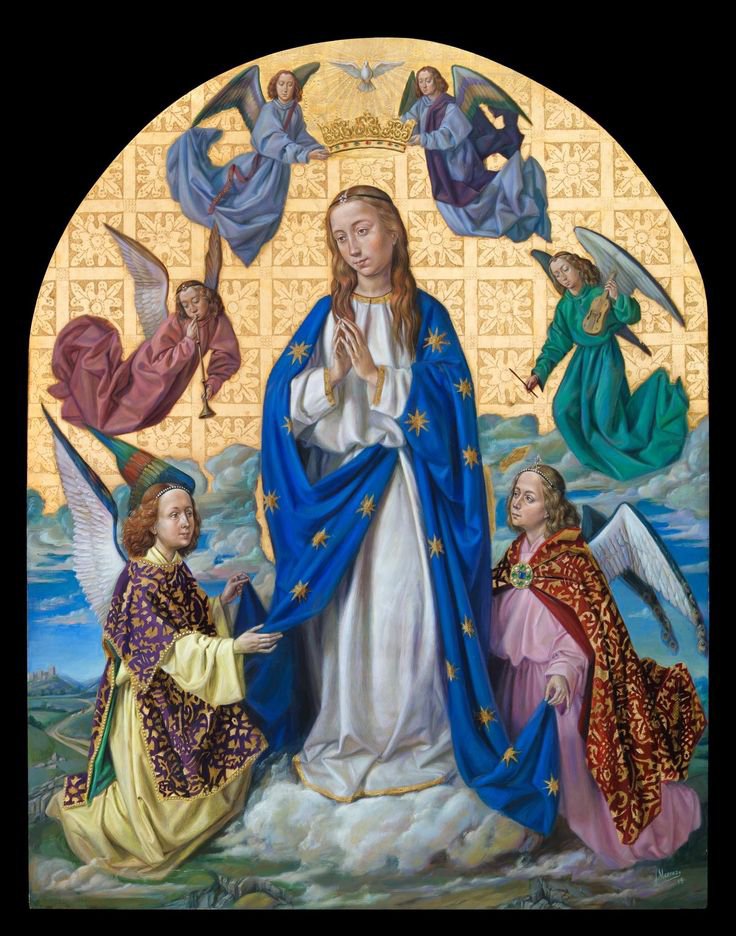 PaterCustos's tweet photo. Fin dal mattino ho avvertito la vicinanza della Madre SS ma. Durante la santa Messa l'ho vista così splendente e bella, che non ho parole per poter esprimere almeno in piccola parte la Sua bellezza. Era tutta bianca, cinta da una sciarpa azzurra; anche il manto azzurro, la https://t.co/yBspXcErSr