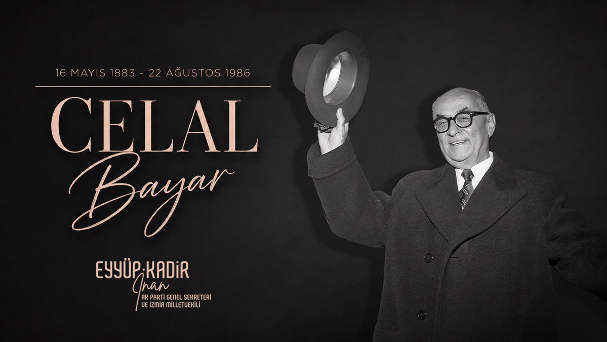 eyupkadirinan's tweet photo. İstiklal Harbi’nde vatanımızın bağımsızlığı için mücadele eden, milli iradenin siyasetin merkezine taşınması için irade ortaya koyan, demokrasi mücadelemizin müstesna ismi, 3. Cumhurbaşkanımız Celal Bayar’ı vefatının yıl dönümünde rahmet ve saygıyla anıyorum.

27 Mayıs darbesini ve millet iradesine yönelen bütün darbeleri bir kez daha lanetliyorum.