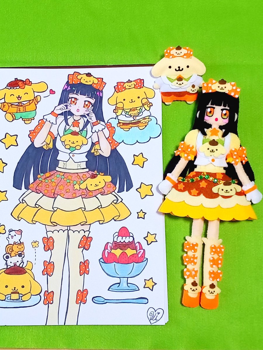 ribonnusagi's tweet photo. ポムポムプリンパーティコーデのつむぎちゃんを作ってみました🩷
作り方は動画にUPしています⬇️
つむぎ💛作り方
https://t.co/QDe5jvNBtB
ショート
https://t.co/mPz7Zp0L7n

#手作りマスコット
#ひみつのアイプリ
#aipri
#ポムポムプリン
#鈴風つむぎ 
#サンリオコラボ
#つむぎ
#マスコット
#サンリオ https://t.co/yFU0wMVGIm