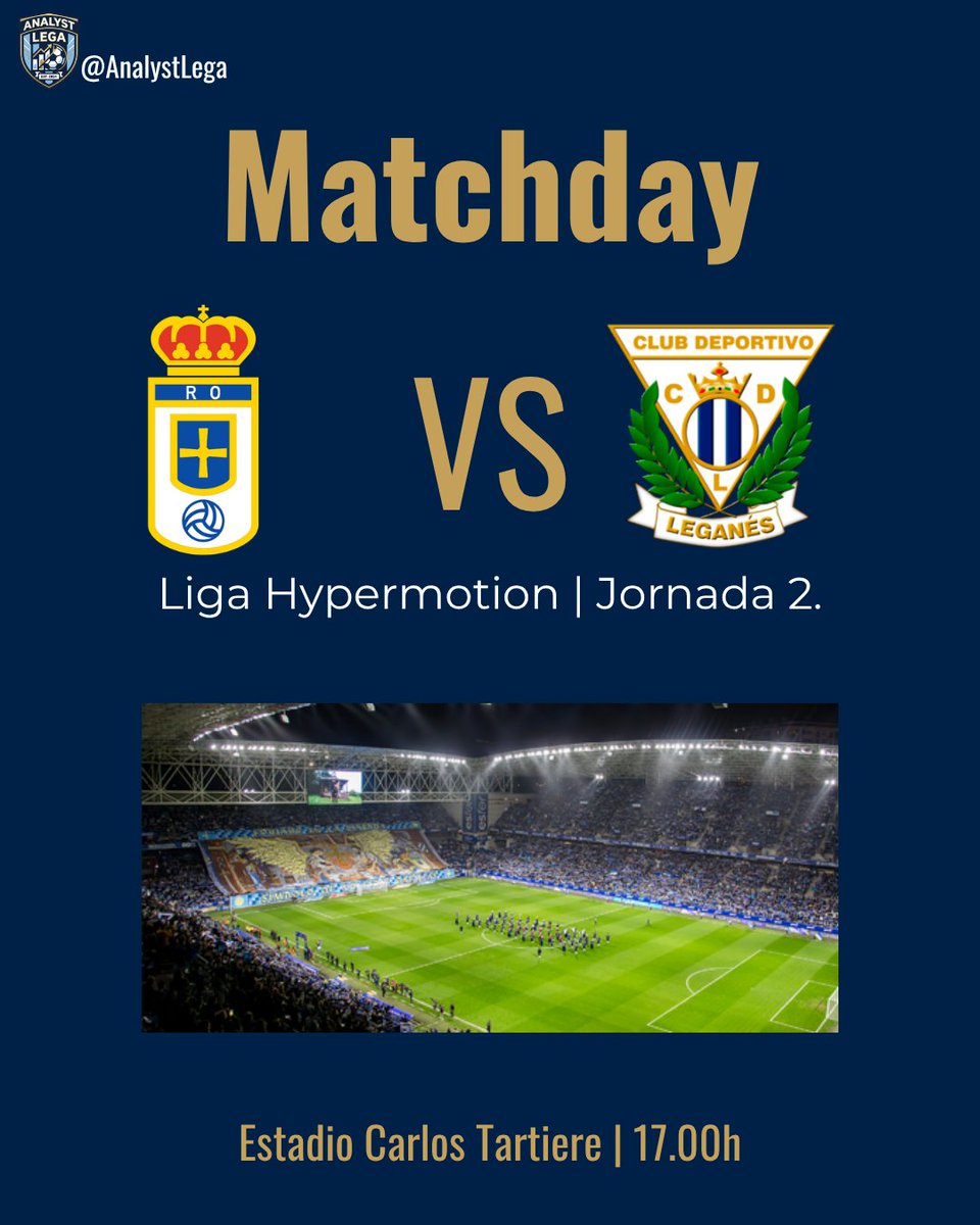 AnalystLega's tweet photo. ¡Matchday! 😡🆚😡

Hoy juega el Leganés, que se verá las cara con el @RealOviedo en el Carlos Tartiere. 
📺La LigaTV Hypermotion.
⏰ 17.00 horas.
📅 Jornada 3 de la @LaLiga2.
🏟️ Carlos Tartiere. https://t.co/Uv3LhmBMM5