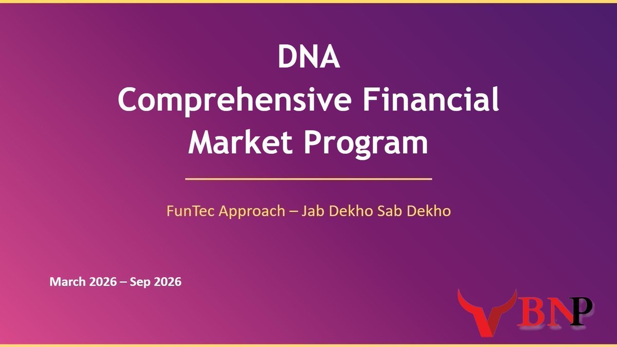 BhartiyNiveshak's tweet photo. Hello DNA 2026 students, 

We have been sharing the recording link here for each day. This will be accessible to you via your gmail provided during registration. And here is the last class.

Day 43 - https://t.co/4hbkYNlx1g

Thank you. https://t.co/tYqrHfW4uW