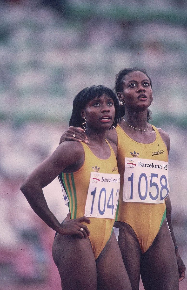 _OwenM_'s tweet photo. “I am going to share my workout with you because I know you can beat me.” 

Juliet Cuthbert-Flynn 🇯🇲 reminisces about the selfless act by Merlene Ottey at the 1991 World Championships in Tokyo. 

Upon learning that Cuthbert-Flynn was coaching herself following the birth of her son, Ottey decided to give her the same workouts that she used. 

Cuthbert-Flynn went on to win two silver medals at the 1992 Barcelona Olympics, sharing the podium with Ottey in the 200m. ❤️ 

📸 Peter Read Miller