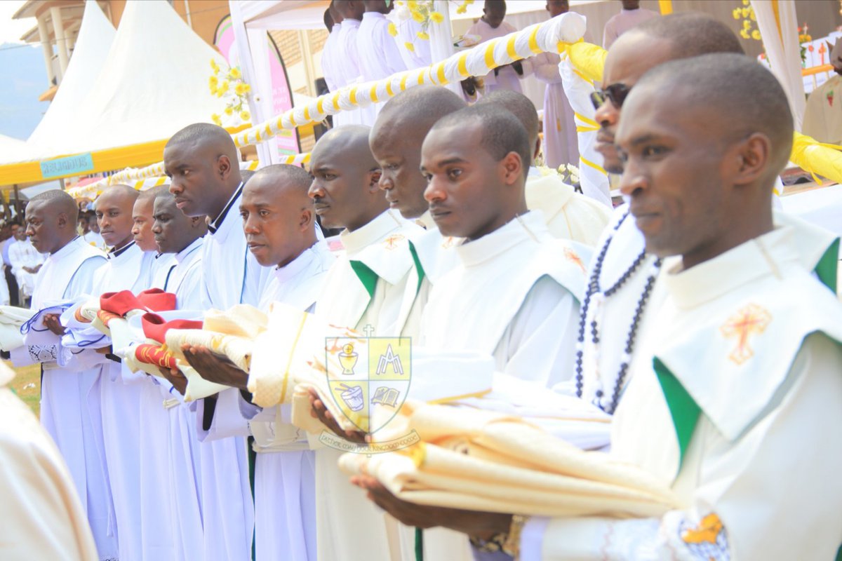KabaleDiocese66's tweet photo. Today, Kabale Diocese rejoices in a special moment of grace as the Church celebrates 60 years of existence coupled with the Ordination of priests and deacons.

The newly ordained Priests:

1. Rev. Fr. Adon Aturinde, Nyakishenyi Parish
2. Rev. Fr. Cyril Arthur Ayebazibwe, Karujanga Parish
3. Rev. Fr. Deusdedit Niwagaba, Rushoroza Cathedral Parish
4. Rev. Fr. Ivan Ndamira, Mutolere Parish
5. Rev. Fr. Justus Turyatunga, Rubanda Parish
6. Rev. Fr. Sostine Mugisha, Muko Parish
7. Rev. Fr. Syrus Aharizira, Makiro Parish
8. Rev. Fr. Anakeleti Maridadi, AJ, Rutenga Parish
9. Rev. Fr. Prosper Turihamwe, AJ, Muchahi Parish
10. Rev. Fr. Sosteni Turyasingura, AJ, Rubanda Parish
11. Rev. Fr. Tom Twinomujuni, AJ, St. Luke Muhanga Parish
12. Rev. Fr. Venansio Twesigye, AJ, Rwengiri Parish
13. Rev. Fr. John Bosco Magezi, M.Afr. Rubanda Parish

The newly ordianed deacons are:

1. Dn. David Niwayinamani, Rubanda Parish
2. Dn. Demian Ampureire, Rwengiri Parish
3. Dn. Derrick Matsiko, Nyakibale Parish
4. Dn. Gerald Nsengiyunva, Sooko Parish
5. Dn. Godwine Ainembabazi, Kyanamira Parish
6. Dn. Ivan Byamugisha, Rutooma Parish
7. Dn. James Byomuhangi, Muko Parish
8. Dn. John Borris Nahamya, Nyakibale Parish
9. Dn. Moses Niwahereza, Kambuga Parish
10. Dn. Pius Orinshemeza, Nyarushanje Parish

Let us pray for these newly ordained ministers as they begin their sacred mission of serving God and His people. May the Lord grant them holiness, wisdom, courage and a heart devoted to His Church.
#Ordination2026 #KabaleDioceseAt60
#Rushoroza #Vocations