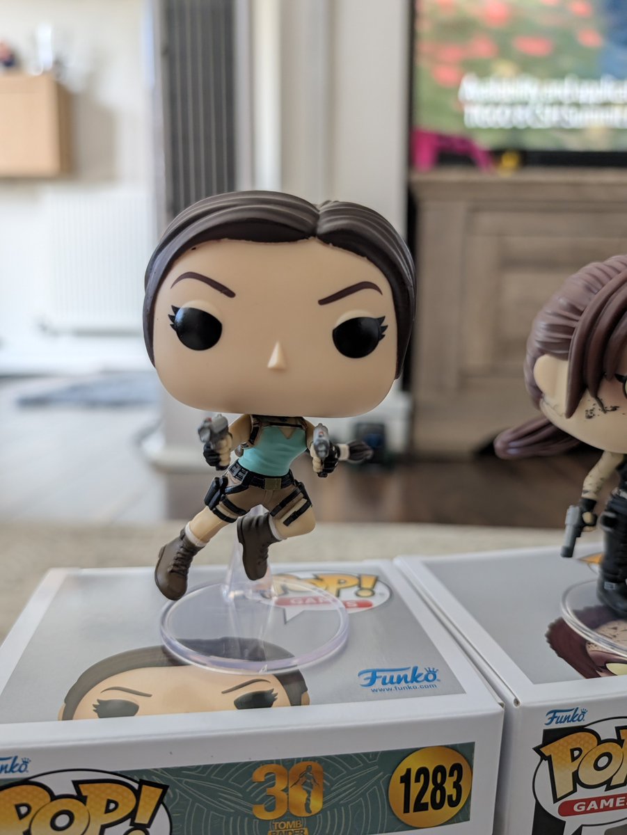 rainbow_geisha's tweet photo. They've arrived 😍 #laracroft #tombraider30 #tombraider #funko #doppelganger https://t.co/s8e98RaYsX
