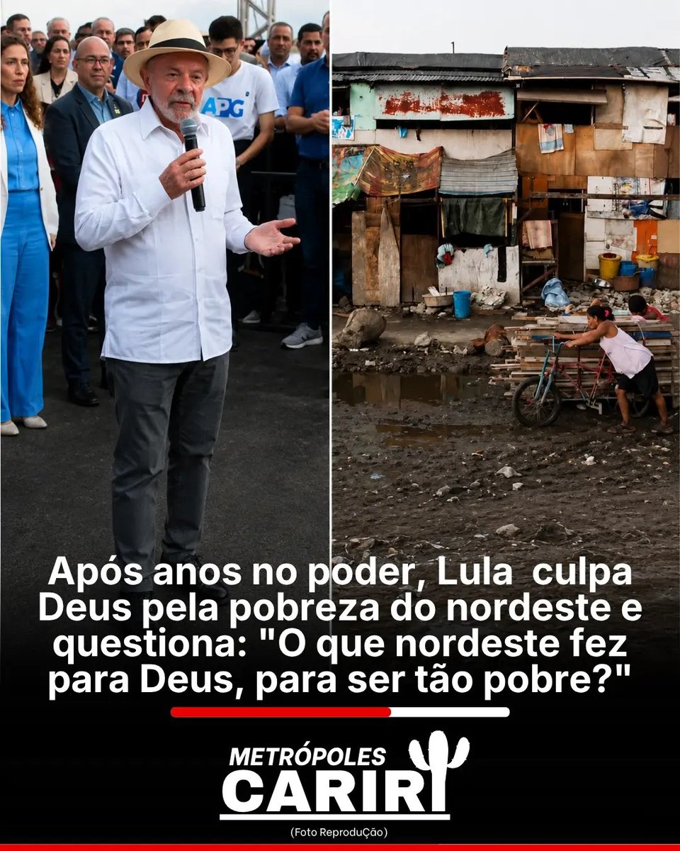 NeySilv36729893's tweet photo. "O Nordeste é pobre, porquê há 20 anos votar no Lula." https://t.co/oTs22xsTl6