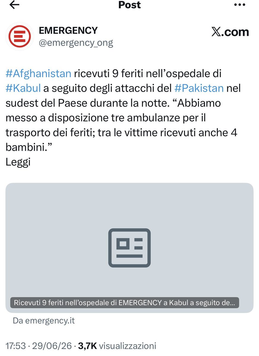 Ander_Bruckes's tweet photo. Quando Israele colpisce, Emergency cita Israele.

Quando il Pakistan colpisce, Emergency cita il Pakistan.

Quando la Russia colpisce, Emergency fa la vaga. https://t.co/UuSXEuw2ae