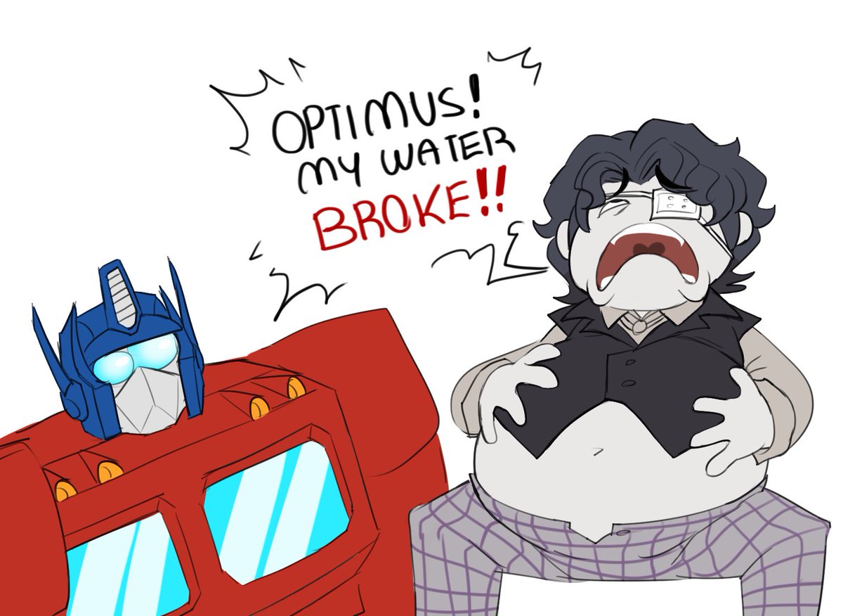 m3anmash33n's tweet photo. Daan is pregnant with Optimus Prime's child and is about to go into labour

#fearandhunger #fearandhungertermina https://t.co/Gw4RVaXiVr