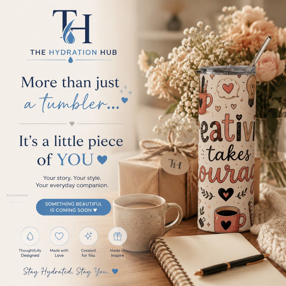 princessbras's tweet photo. What if your favorite tumbler could be more than a drink container? At The Hydration Hub, we create customized drinkware that feels personal, purposeful, and uniquely yours. What would your dream tumbler look like? Tell us in the comments. https://t.co/8hwYYcAqzw