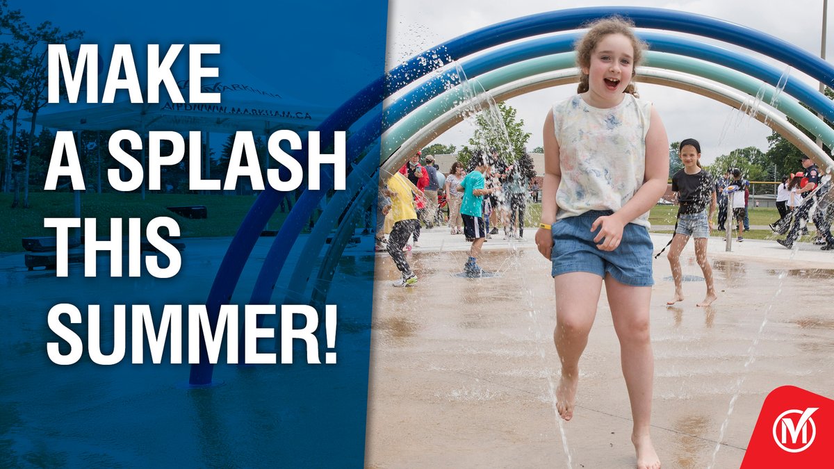 cityofmarkham's tweet photo. Cool off this summer at one of our many splash pads! With locations across the City, there’s fun for everyone! 

Find a splash pad near you: https://t.co/bsBjkeoTj1 https://t.co/Iln1Uy4QFK