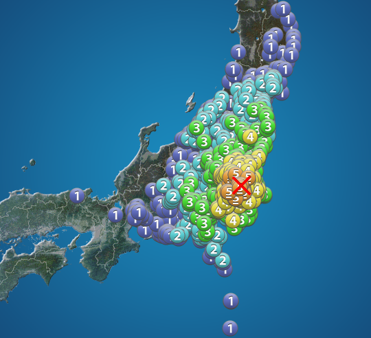 wni_jp's tweet photo. 【地震情報】
8月23日 2:00 震度5弱
震源：茨城県南部 M5.9 深さ約70km
この地震による津波の心配はありません。
https://t.co/5dBx78FTJz https://t.co/hbfsR5xo9g