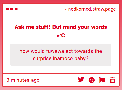 Korin_chneed's tweet photo. Fww: "A BABY??? YOU HAVE A BABY??"
Mcc: "IT'S COMPLICATED!!!"
She would act super off guard and then after like hours of confrontation, she would hog the baby https://t.co/5KYJNpJe0r