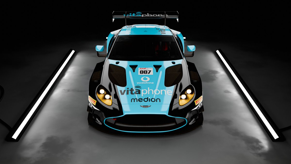 dr_designmotor's tweet photo. Vitaphone Aston Martin Gt3 Livery Concept
I remembered watching the GT World championship one car stood around me with main sponsor of Vitaphone
Thinking about  the impact of the GT3, I decided to recreate this livery but in a different car
#Astonmartin
#Gt3 
#Livery 
#Vitaphone https://t.co/Czhc4PwUFy