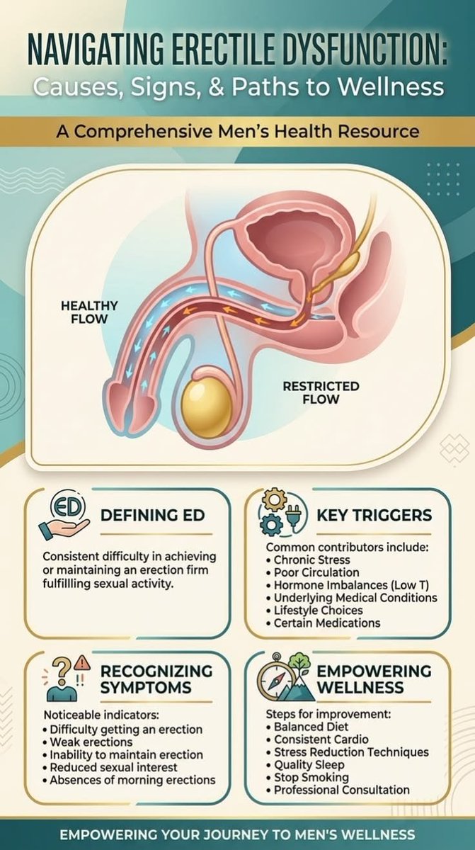 healthhubHQ_'s tweet photo. To all Men,
Let's navigate Erectile Dysfunction: https://t.co/Sbx6g87CZP