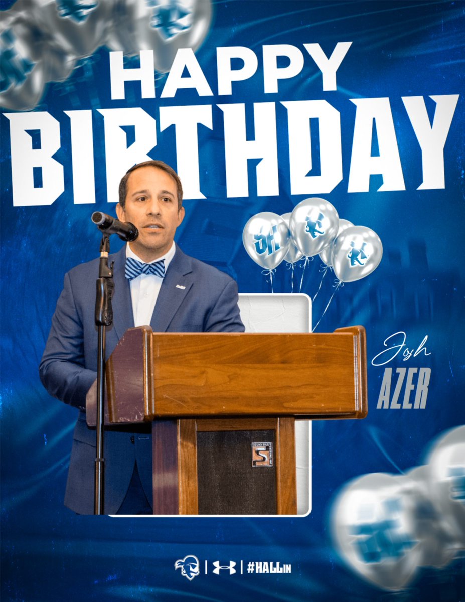 SHUSoftball's tweet photo. A very 𝙃𝘼𝙋𝙋𝙔 𝘽𝙄𝙍𝙏𝙃𝘿𝘼𝙔 to softball team administrator JOSH AZER!!

#HALLin 🎂🎉 https://t.co/Ki2P3tITEN