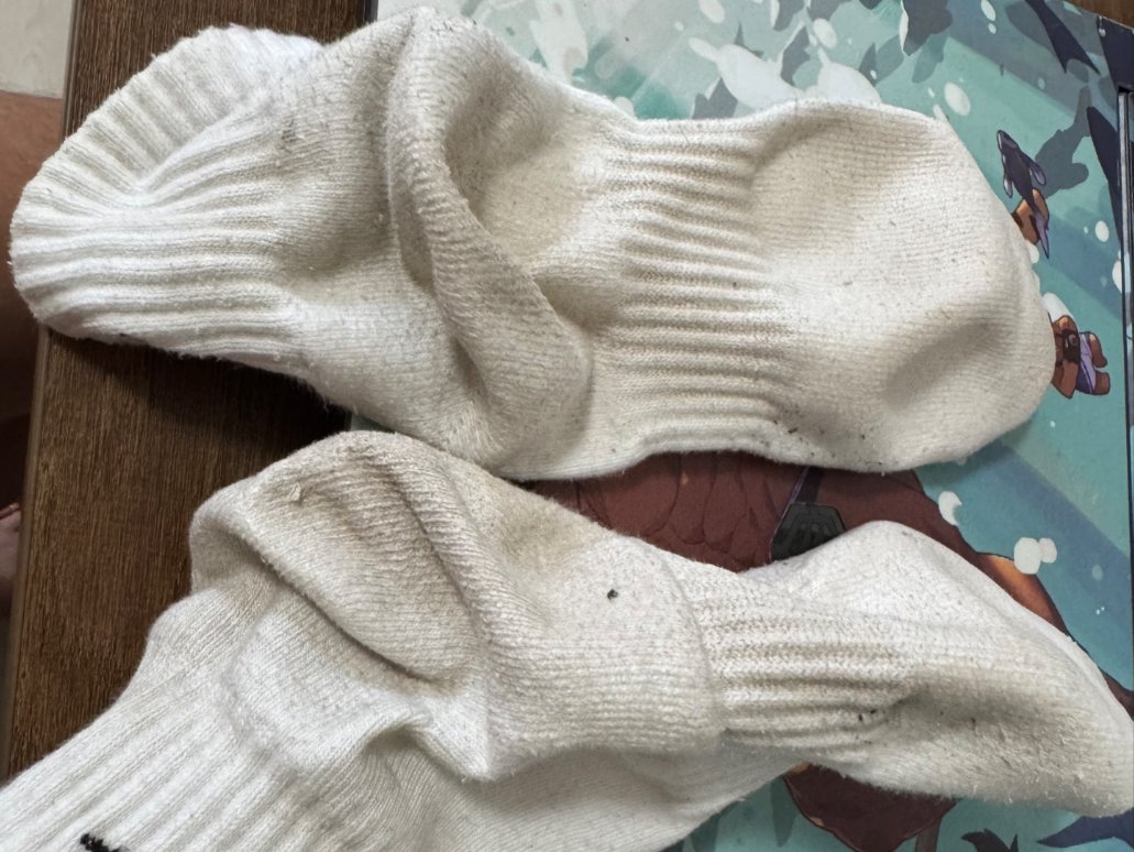 MBaqtean's tweet photo. Just found my old fuzzy socks tucked under the couch cushion after 10 minutes of mopping—clean floors and a tiny win. https://t.co/wk5xloXcPr