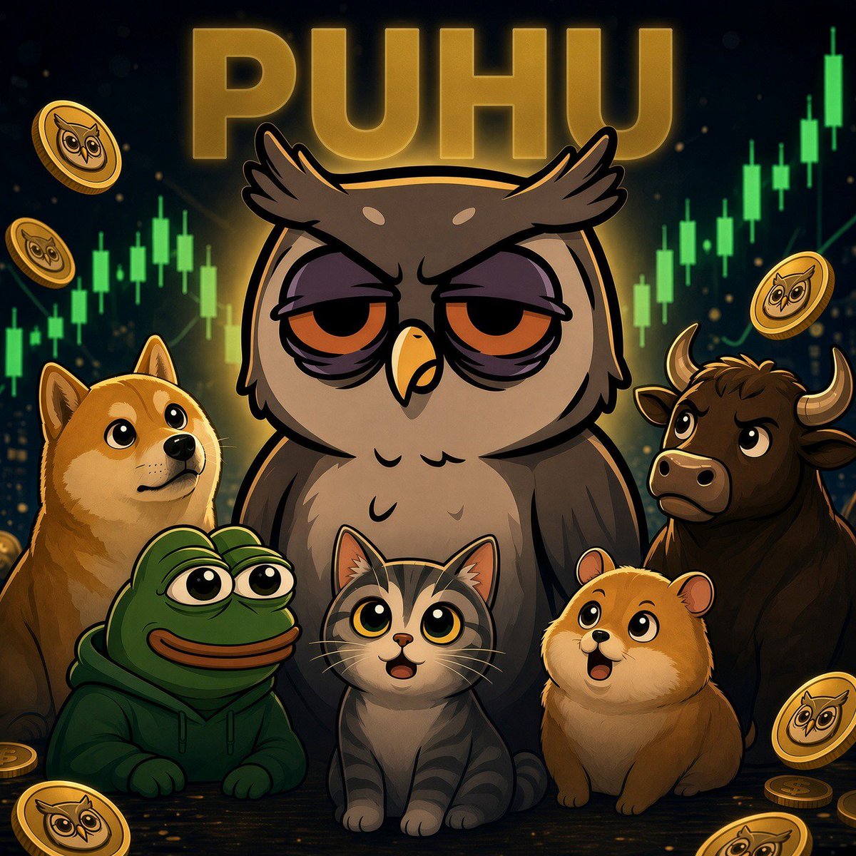 PuhuSolana's tweet photo. Only OWL memecoin in crypto 

Rising silently...
#PUHU is heating up 🔥

Join OWL community 
↗️ https://t.co/fNgWdMGF3D

#Solana https://t.co/DZfIv62wNJ