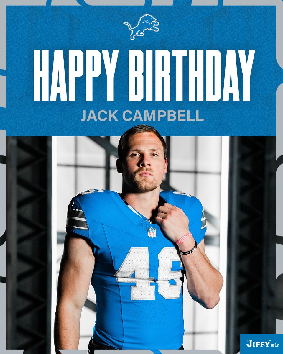 Lions's tweet photo. Happy birthday, @jackcampbell133! 🥳 https://t.co/eWzf2vx1GV
