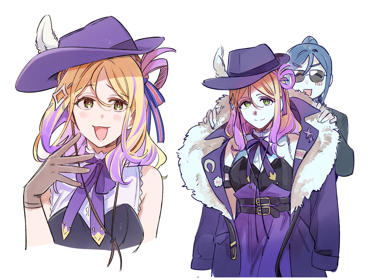 pito_sh's tweet photo. 아바타 의상 마리 너무 좋아서 몇장 그렸던것들💜
Dive into Sparkle 전시 보러가고싶허🥹!
#lovelive #Aqours https://t.co/5DdcFjTG1H