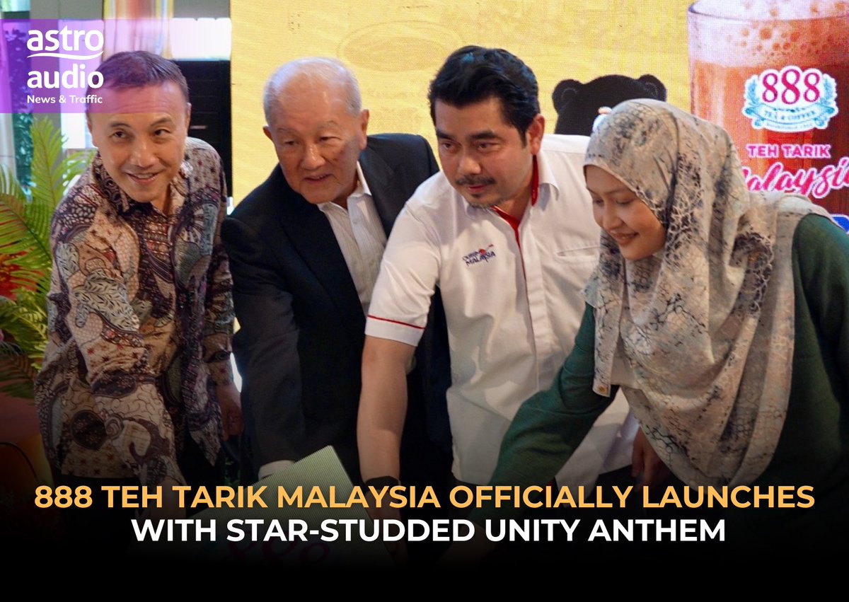 AstroAudioNews's tweet photo. The flavours, culture, and pride of Malaysia took center stage today with the official launch of 888 Teh Tarik Malaysia at IOI City Mall, Putrajaya. 🇲🇾☕
#888TehTarikMalaysia #BersamaKitaTertarik #888TeaCoffee #KitaFM #Merdeka2026 https://t.co/HKX4WsHcwA