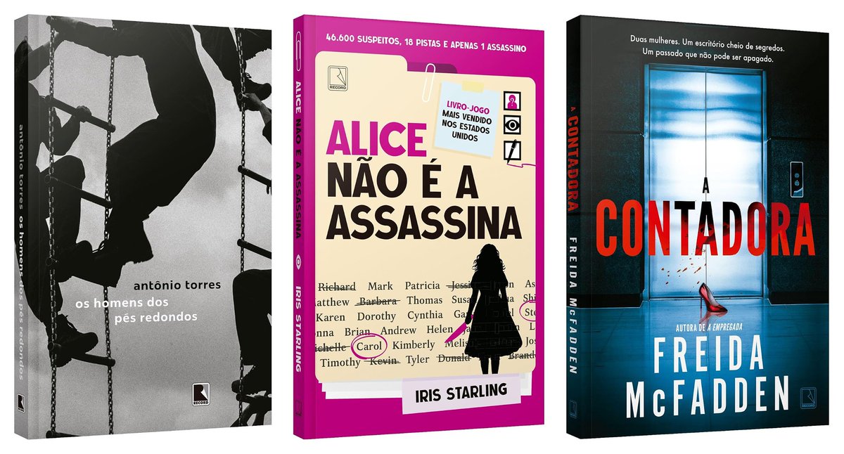 911Literatura's tweet photo. ⚪️ Os homens dos pés redondos
💰 R$ 16,84 ➜ https://t.co/ofBvkT53oP

⚪️ Alice não é a assassina
💰 R$ 34,10 ➜ https://t.co/tPU3oYPyG8

⚪️ A contadora
💰 R$ 27,36 | use o cupom LEIARECORD ➜ https://t.co/hhuSJwKiCQ

🟧 Promoção por tempo limitado. https://t.co/ce4gEtjukG