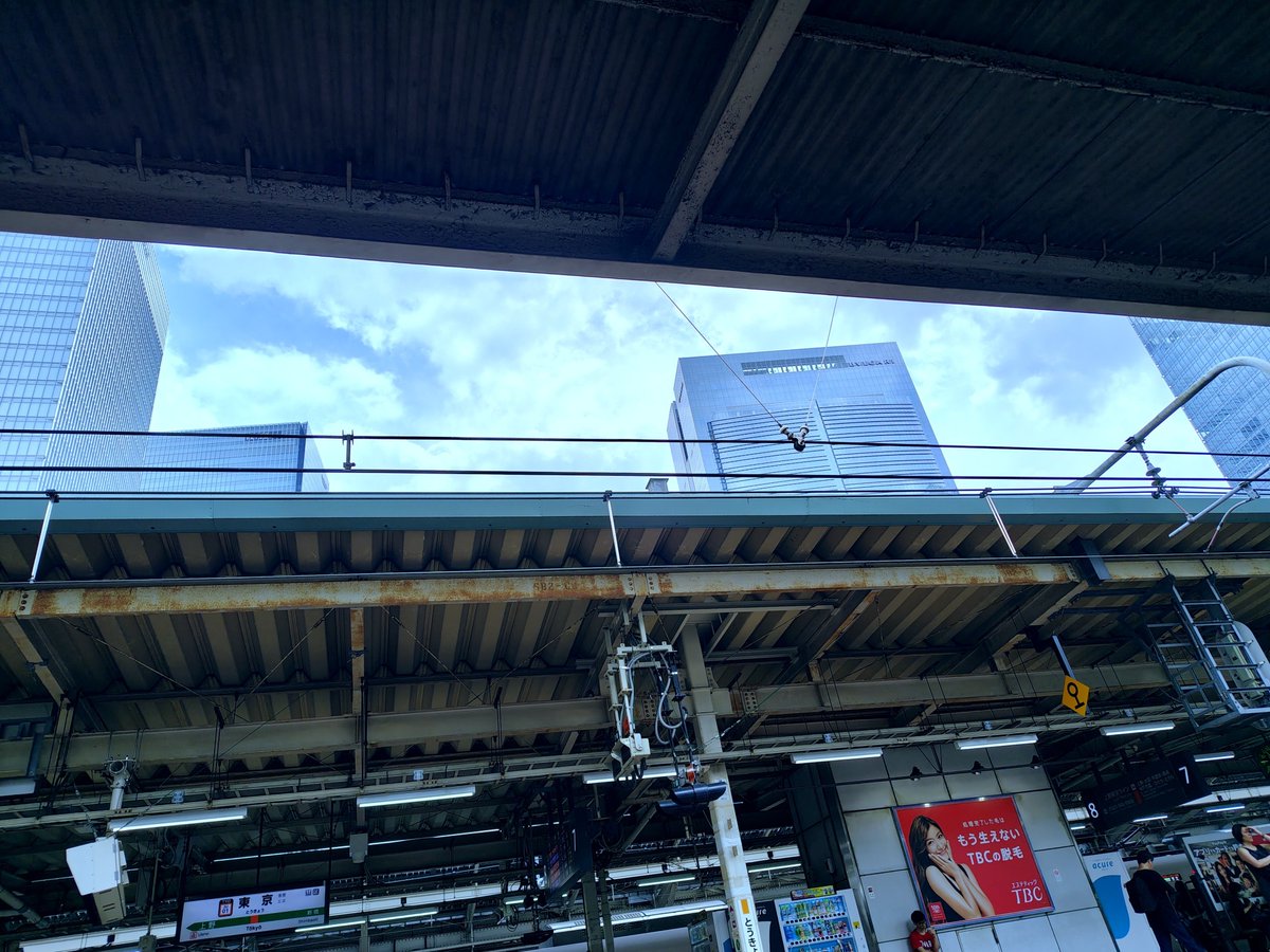 noon_shingetsu's tweet photo. 中堅と呼ばれる頃から何度もなんども東京駅在来線ホームのこの角度から空を見上げていた。いつも、悔しかったり悔やんだり自省したり自身を励ます時に、視線を空へ向けていたのだ。

このたび、この旅の終わりに何気なく空を見つめてあの頃のあの時を想い出した。

それでは住処へ還ります

#東京駅 https://t.co/ZH12DaEHwN