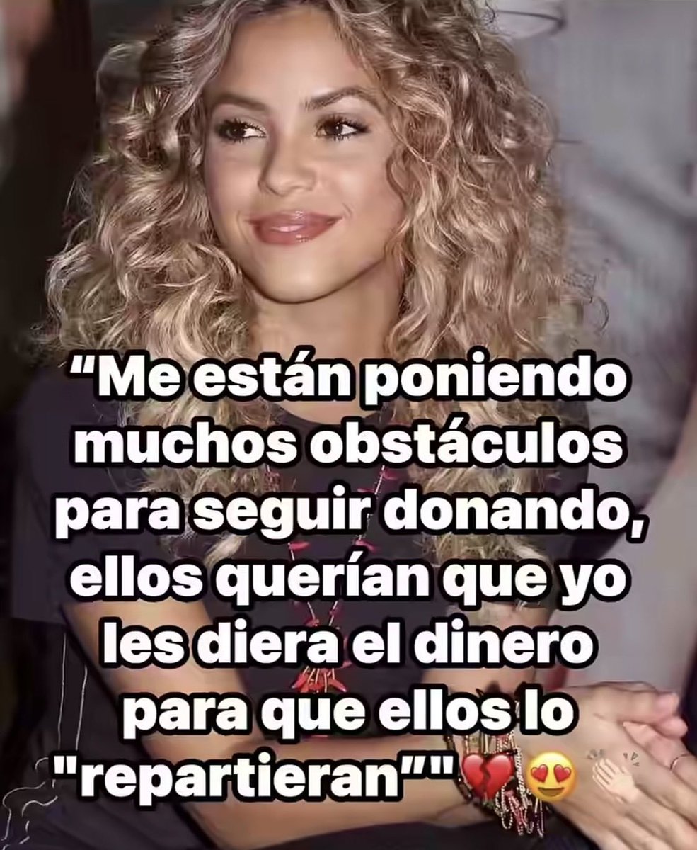 Eclides3's tweet photo. Qué vergüenza!
Las personas como Shakira que quieren adelantar una verdadera labor de apoyo a la víctimas, son motivo de discriminación y denuncias de toda clase por parte de los fascistas del gobierno.
Ellos prefieren que les entregué el dinero para desaparecerlo. https://t.co/m7yX4jToHU