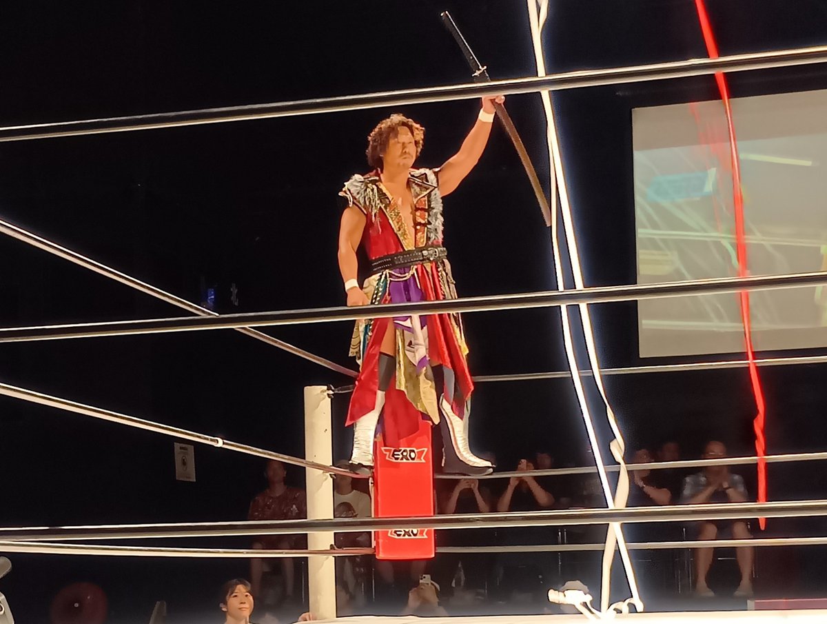 Spxpro4126's tweet photo. 8.22プロレスリグ「ZERO1」
第五試合　
中嶋勝彦選手
まわりの雰囲気に合わせない絶対的な世界感！
本当に鋭い蹴りだった…。
#中嶋勝彦
#pwzero1 https://t.co/FpycGdRpwg