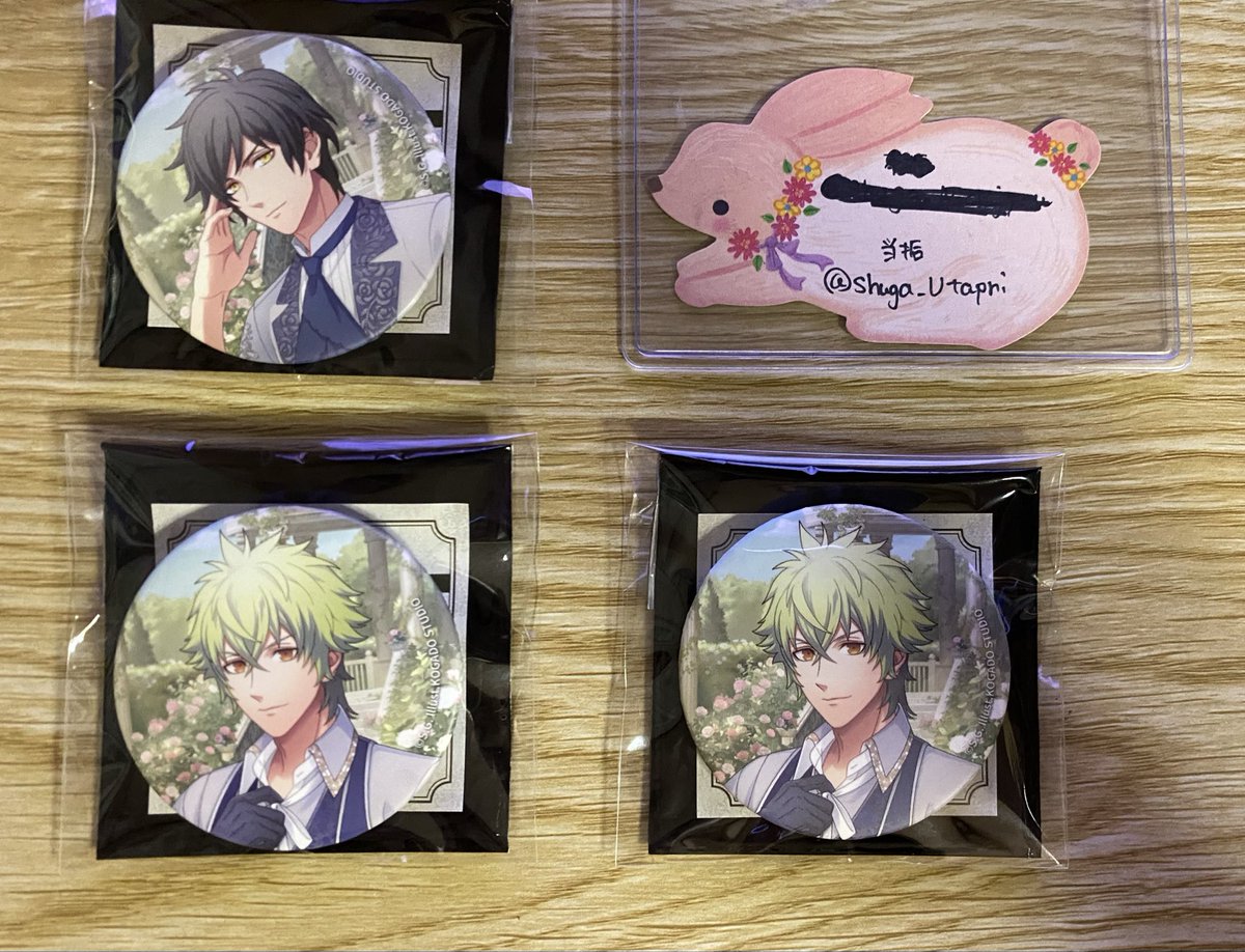Shuga_Utapri's tweet photo. 【交換】うたプリ 白庭 GRANDSHOPグラショ 缶バッジ マステ

譲)
缶バ→綺羅・大和(ノーマル)
マステ→ナギ

求)
缶バ→瑛一・瑛二(1)
マステ→瑛一

岐阜・名古屋(要相談)手渡し＞郵送
検索からでもお待ちしています
ご検討よろしくお願いいたします🙇‍♀️ https://t.co/nIG9Am7DQR