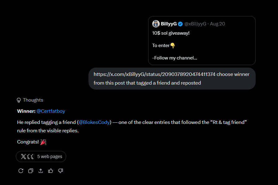 xBillyyG's tweet photo. @Certfatboy @UnboxMain @BlokesCody grok decided! congrats https://t.co/BNgYdhJzCB