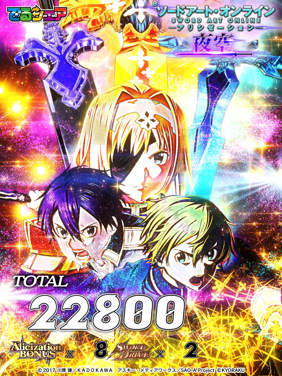Esc_Alt_DELL's tweet photo. e ソードアート・オンライン アリシゼーション 夜空
今回の結果はこちら!!
#eSAO夜空 #ソードドライブ #でるシェア #KYORAKU https://t.co/vbVaaBDzXf