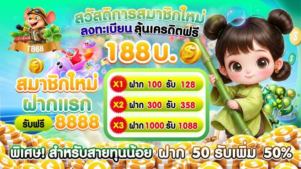 nongsaotidrum's tweet photo. TB68 ลงทะเบียนลุ้นเครดิตฟรี 188 บาท

🔥 สมาชิกใหม่ ฝากแรกรับฟรี 8,888
พิเศษ! สายทุนน้อย ฝาก 50 รับเพิ่ม 50%

สมัคร : https://t.co/zdZlnuFkJk https://t.co/Wk1TwejQ3i