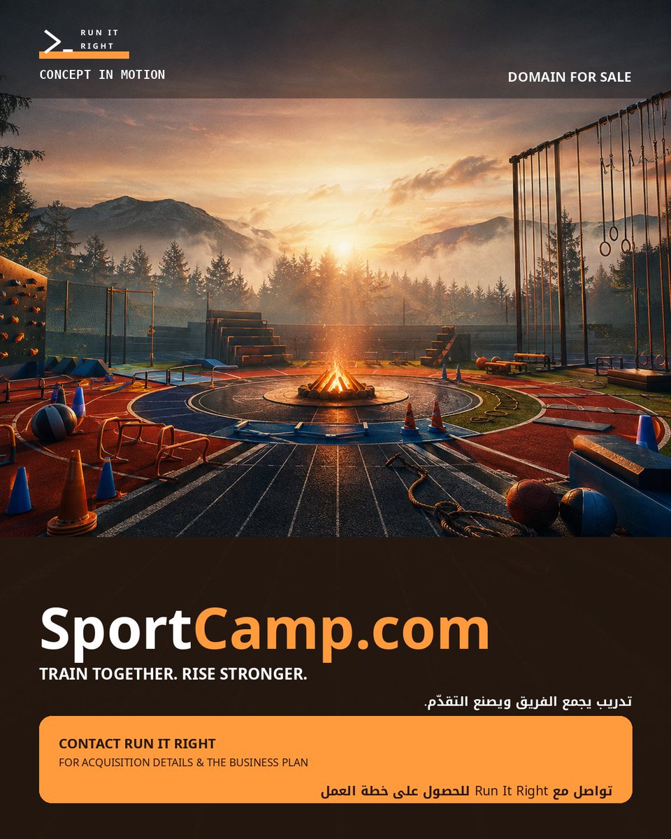 ghamdinad's tweet photo. https://t.co/fW1YpYLrjg is built for sports camps, coaching and athlete-development experiences. Domain for sale. Request the business plan from Run It Right: https://t.co/PdEA8eBhVf
#brand https://t.co/6yEyAnGBvq