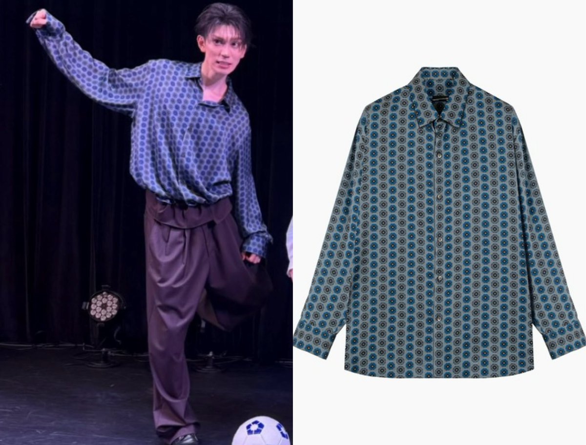 aaamitan's tweet photo. LAD  MUSICIAN (MEN'S)
 
#樋口幸平
👕 SILKY SATIN INKJET OCTAGON BIG SHIRT
【BLUE】
 #増子敦貴
👕BUTTERFLY DOUBLE BREASTED JACKET
👖BUTTERFLY FLARE PANTS
【BLACK】 https://t.co/SRyyRLbWce