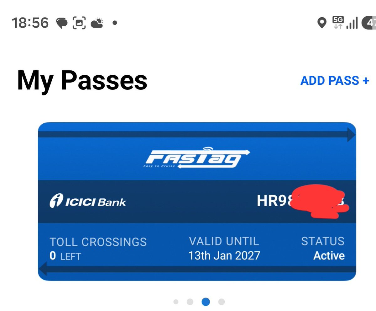 amitkilhor's tweet photo. This is the best thing Highway ministry have done ever. 
Have exhausted 5 passes in last one year. Saving more than 80000 rs. 

Yes, that means crossing 1000 tolls in 365 days. 
I drive a lot.. like a lot. https://t.co/vTrEDsCAkK