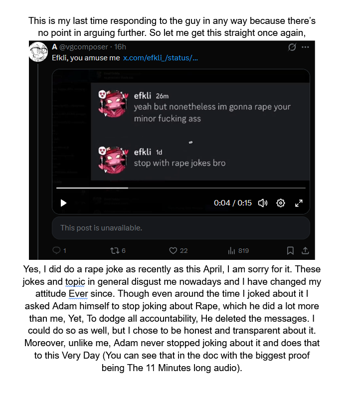 efkli_'s tweet photo. One last thing I wanted to say before Wrapping this entire thing Up. Don't expect anything else from me Regarding This https://t.co/MMmIMGMouo