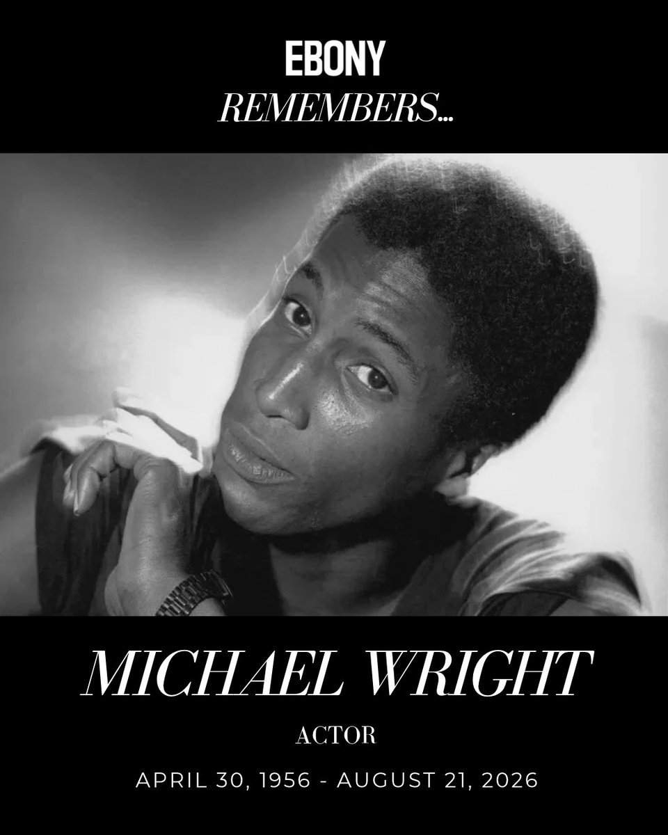 EBONY's tweet photo. EBONY remembers Michael Wright, an acclaimed actor whose iconic performances across film and television left an undeniable mark on Black culture.

Few roles have been ingrained into the culture quite like Eddie King Jr. in 'The Five Heartbeats.' Wright captured the brilliance, pain and humanity of a character viewers still connect with deeply 35 years later, helping cement the film as one of Black cinema’s most enduring classics.

But his legacy stretched far beyond one role. From his award-winning turn in 'Streamers' to scene stealing performances in 'V,' 'Sugar Hill,' 'Oz' and 'Black Lightning,' Wright brought an emotional depth to every role that made even the most complicated characters impossible to forget.

His work will live on through the stories he helped bring to life... and through the generations of audiences who will continue to discover, celebrate and remember his artistry.

Rest in peace, Michael Wright. 🖤