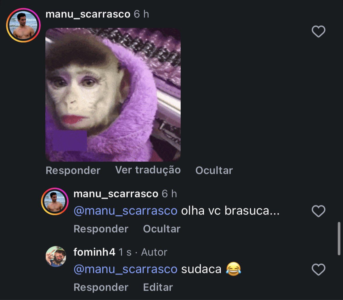 fominh4_'s tweet photo. Vocês que não me seguem lá no insta, tão perdendo a resenha com os argentinos… 

Os caras não tem vergonha mesmo de ser racista! 

https://t.co/MXYN8pHrUf https://t.co/m7Myw4IpLj