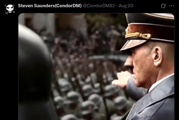 TheRealCondorDM's tweet photo. In case you forgot, I've been very open with my love for Hitler and hate as of late.

This will be great for my YouTub audience. https://t.co/Ji3JhBPReJ