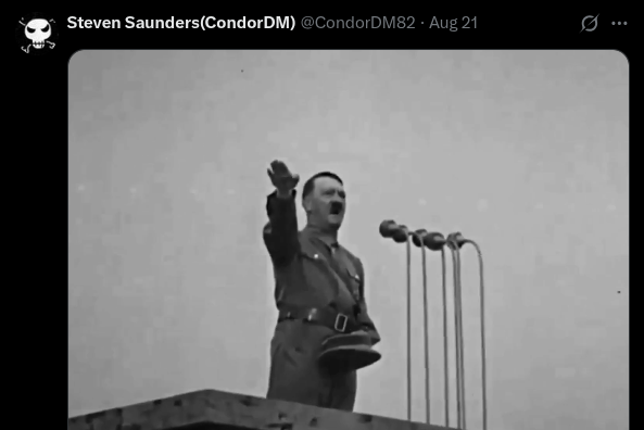 TheRealCondorDM's tweet photo. In case you forgot, I've been very open with my love for Hitler and hate as of late.

This will be great for my YouTub audience. https://t.co/Ji3JhBPReJ