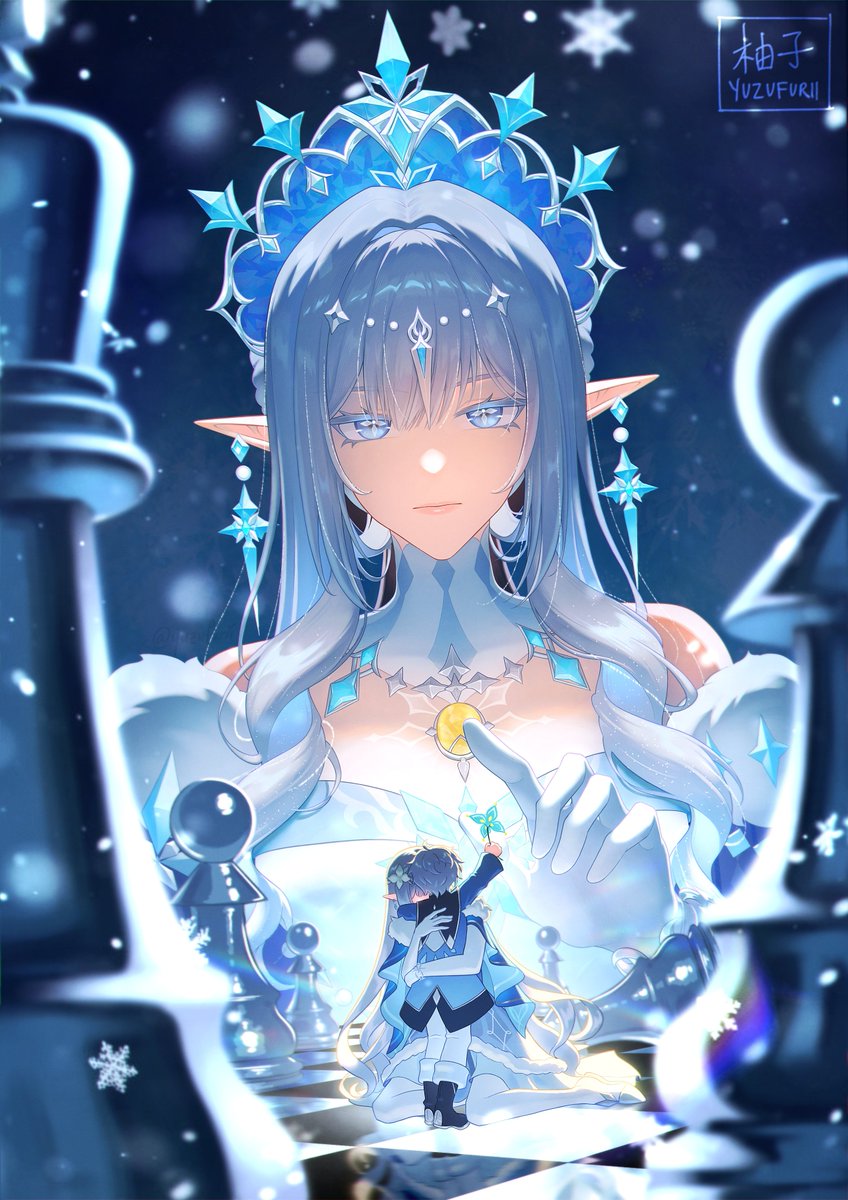 yuzufurii's tweet photo. ❄️♟️🩵 #tsaritsa #genshinimpact https://t.co/DajztSEI0J