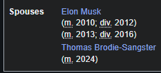 diz__zee's tweet photo. someone on this planet was actually married to elon twice and then the voice of ferb from phineas and ferb https://t.co/owkNS4YBIp