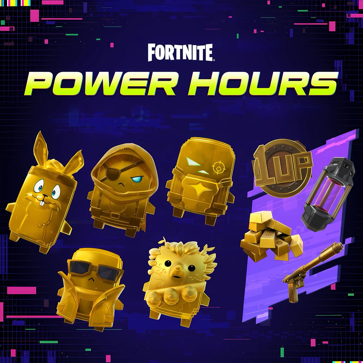 JonathanXfn's tweet photo. Fortnite Gold Sprite Power Hour is TODAY🌟

Two sessions: 2–4 PM ET &amp; 9–11 PM ET.
Boosted Gold Sprite spawns + guaranteed 1-Up Token &amp; Portable Extractor! 
Don’t miss your chance to hunt all 11 Gold Sprite variants!👀
via- @Fortnite 

#Fortnite #FortniteNews #FortniteSeason4 https://t.co/5G1tfxKTWn