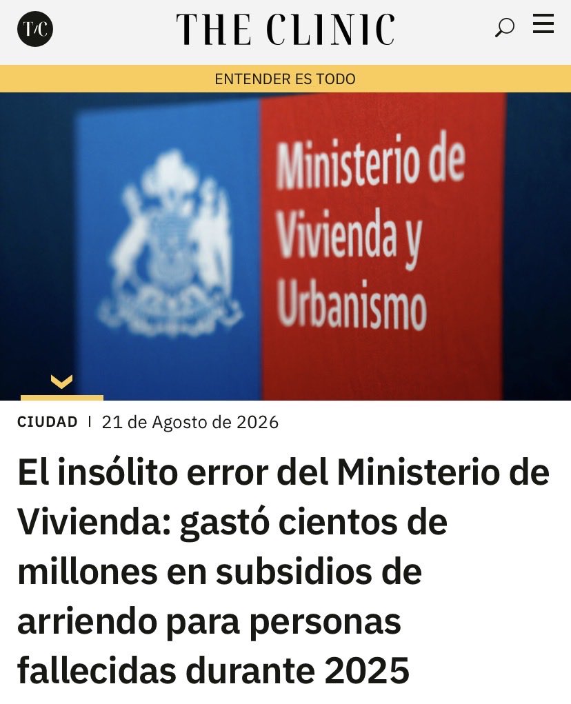 janomatusmc's tweet photo. OTRO “LEGADO” DE BORIC QUE PAGA LA GENTE MÁS NECESITADA CON SUS IMPUESTOS.

¿ Será otro “error” voluntario para favorecer a sus amigos ? https://t.co/dPIiMATTgg