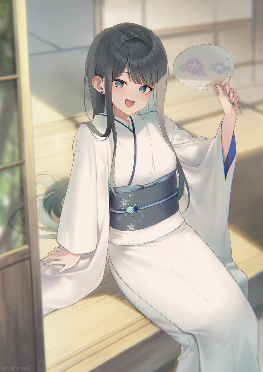 whimgreen's tweet photo. 夏休みに出会った自称雪女ちゃん❄ https://t.co/MsXKR1ACmd