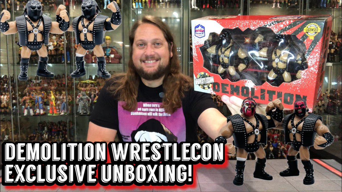 sirpaul64's tweet photo. Demolition Mat Maniacs Wrestlecon 26 Exclusive Unboxing & Review! https://t.co/1F63xAVAD7 #demolition #wrestling #toys #wwe #actionfigures https://t.co/ZbA7XZVgft