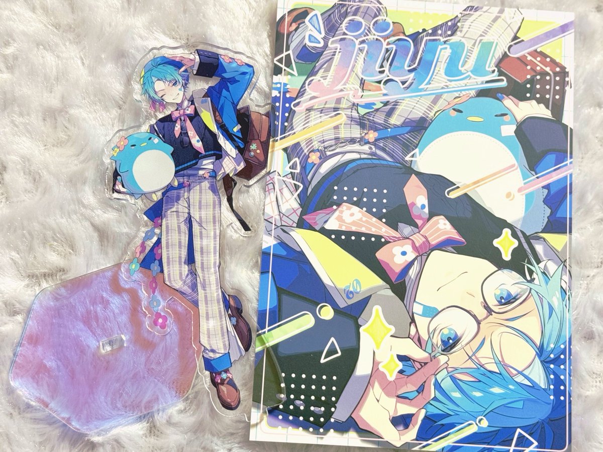 itsuki51olo's tweet photo. 【8/23うぉーみんぐあっぷ！お品書き】
▼5号館ね44a 「51%」
画像2枚目の実物をオーロラOPPに詰めてお渡しします🐧🩵

身内の不幸があり出したかったものが出せず、、🥲なのですが既刊のイラスト本とアクスタも持っていくのでよろしくお願いいたします☀️🎶 https://t.co/ZTXZS6VQSL