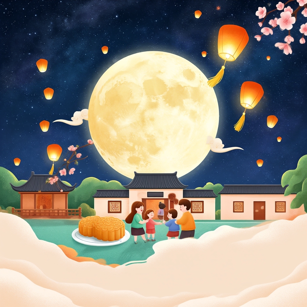 LindaVarnam's tweet photo. [Today’s the big day! 2024’s Mid-Autumn Festival moon hangs high, candied pomelo segments glisten, and warm laughs fill every cozy corner ]， https://t.co/0Vc4W1poUS
