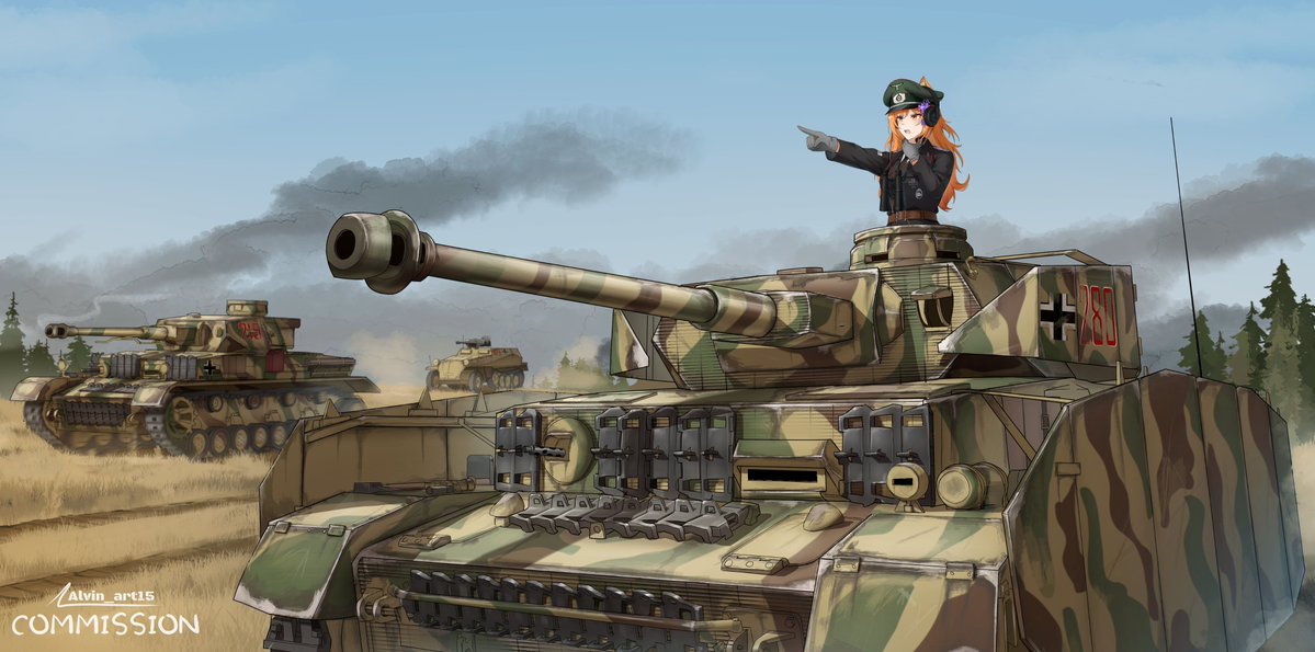 Alvin_art15's tweet photo. Panzer Vorr !!

[Commision Work]
Thanks to: @chipps_dubbo_ https://t.co/2eEnzleamn